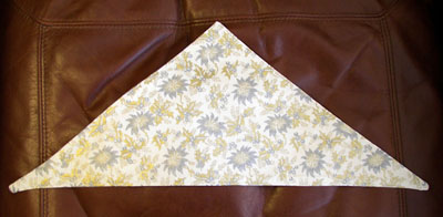 Cat or dog scarf in Golden Poinsettia