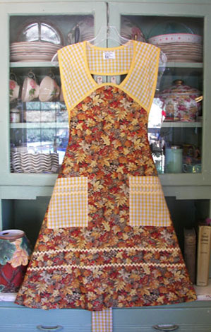 Autumn leaf apron