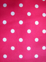 Pink white poka dot